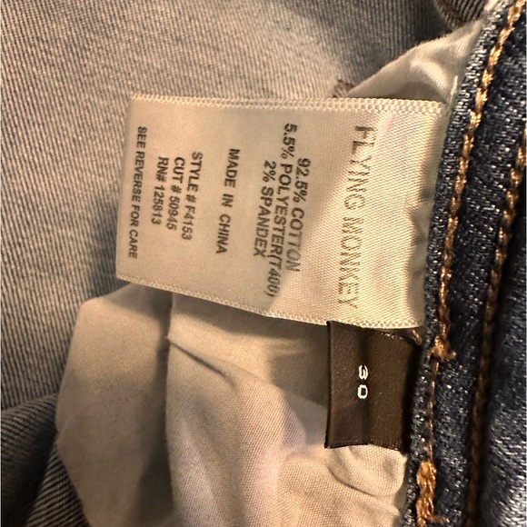 Women’s Flying Monkey Jeans Size 30 - Picture 3 of 6